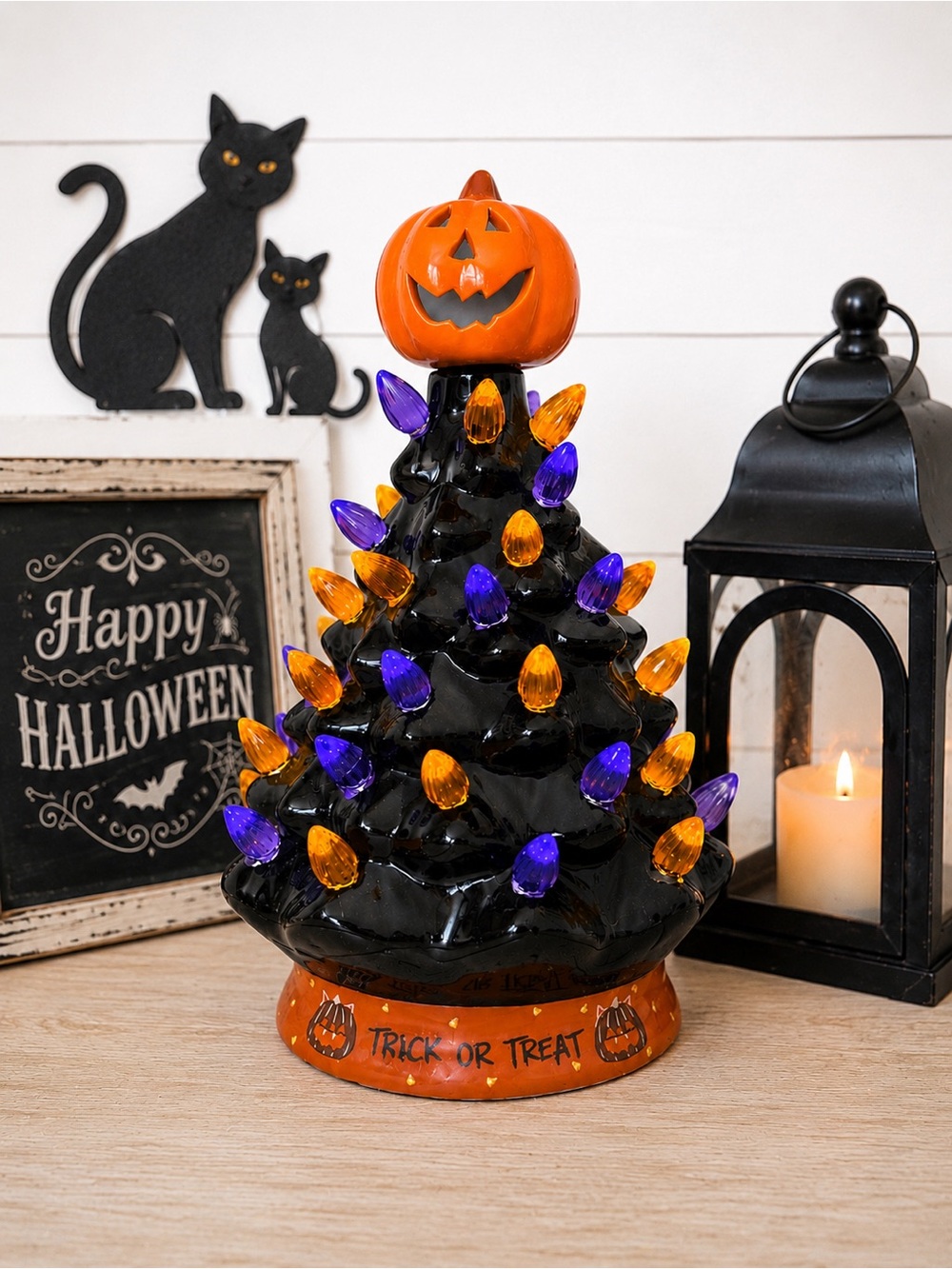 RJ Legend 9โ Mini Halloween Ceramic Tree Home Decor ๐๐ค